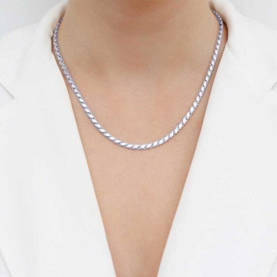 ZILVEREN DAMES KETTING PULLU