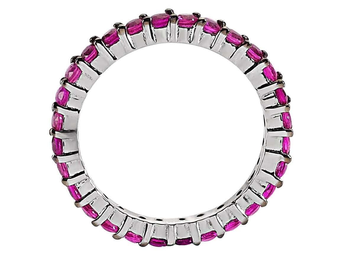 ZILVEREN TAMTUR RING PAARS ZIRKONIA