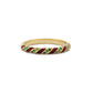 Enemal Groene Smaragd Diamant Gepersonaliseerde Ring, Handgemaakte 14k en 18k Massief Gouden Halve Eeuwigheid Enemal Band Ring Voor Valentijnsdag