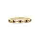 Retro Blauwe Saffier Diamanten Halve Eeuwigheid Band Ring Voor Voorstel, Kralen Marquise Vormige Ring, Handgemaakte 14k en 18k Massief Gouden Ring