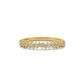 Cluster Zig Zag Ring / Baguette and Round Diamond Cocktail Ring / Half Eternity Ring / Handmade 14k 18k Solid Gold Stackable Ring