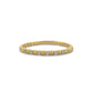 Kralen Diamant Massief Gouden Ring, Kralen Halve Eeuwigheid Diamant  Trouwring, Kleine Diamanten 14k Massief Gouden Ring