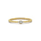 Stokbrood Diamanten Kralen Band Ring, Thiny Diamenten 14k Massief Gouden Ring Voor Verlovingshuwelijk