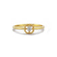 Kralen Diamanten Massief Gouden Ring, Minimalistische 14k Massief Gouden Verlovingsring, Kleine Diamanten Trouwring