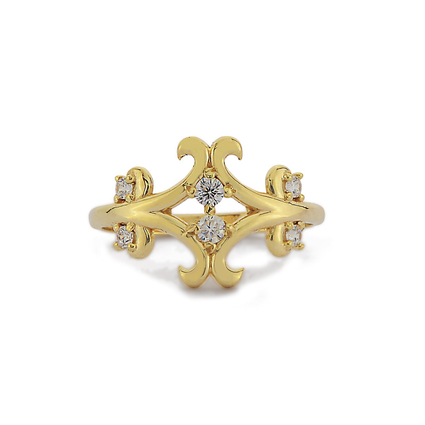 Gebogen Diamanten Gouden Ring, Handgemaakte 14k 18k Massief Gouden Golvende Vormige Diamanten Band Ring Voor Bruiden