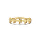De Vliegende Vlinderring, Handgemaakte 14k 18k Massief Gouden Vleugelvormige Ring Met Witte Diamanten Halve Eeuwigheid