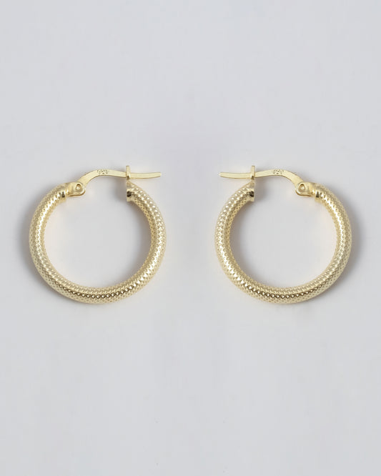 CORINTH HUGGIE HOOP EARRINGS