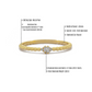 Stokbrood Diamanten Kralen Band Ring, Thiny Diamenten 14k Massief Gouden Ring Voor Verlovingshuwelijk