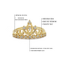 Crown Shaped Diamond Ring / Princess Tiara Crown Ring / Quenn Tiara Diamond Band Ring / Handmade 14k and 18k Solid Gold Stackable Ring