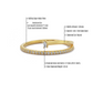 Stokbrood en Ronde Cluster Diamanten Gouden Ring, Versterker Diamanten Band Ring Bruiloft, op Maat Gemaakte Handgemaakte 14k Massief Gouden Ring