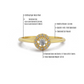 Ronde Diamanten Massief Gouden Verlovingsring, Handgemaakte 14k Gouden Solitaire Diamanten Band Belofte Ring