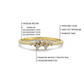 Cluster Ronde Wit Diamanten Ring Speciale Gelegenheden, Handgemaakte Gebogen Zwarte Diamant Aangepaste Minimalistische Ontwerprp