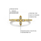 Bloemvormige Minimalistische Cluster Diamanten Gouden Ring