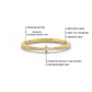 Diamanten Kralen Band Ring, Minimalistische Kruis Cluster Ring, Handgemaakte 14k Massief Gouden Symbolische Kruis Ring