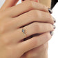 Vier Steen Blauwe Saffier Diamanten Ring Trouwring, Handgemaakte Zwarte Diamant Solitaire 14k 18k Massief Gouden Ring Voor Porposal