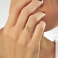 Open Stervormige Groene Smaragd Diamanten Ring, Verstelbare Handgemaakte 14k Massief Gouden Ring, Astrale Planetaire Gebogen Ring
