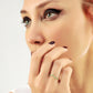 Chevron Groene Smaragd Diamanten Gouden Dames Ring