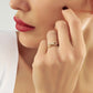 Oneindig Gevormde Diamanten Ring, Golvende Gebogen Gouden Ring, Handgemaakte Gelaagde Diamanten Verlovingsring En Trouwring