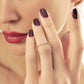 Twee Stenen Open Bezel Verstelbare Ring, Open Manchet Dubbele Diamant Bezel Set Ring, Handgemaakte 14k Massief Gouden Ring