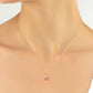 Eerste G Letter Ketting, Emaille G Letter Diamanten Hanger Handgemaakte 14k en 18k Massief Gouden Hanger, Gepersonaliseerde Valentijnsdag Cadeau