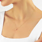 Eerste L Letter Ketting Die Gepersonaliseerd Is Voor Valentijnsdag, Emaille L Letter Diamanten Hanger Handgemaakte 14k en 18k Massief Gouden Hanger