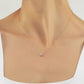 R Letter Diamanten Ketting Handgemaakte 14k en 18k Massief Gouden Hanger