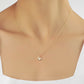 W Letter Diamanten Hanger Handgemaakte 14k en 18k Massief Gouden Hanger