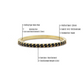 1,30 mm Zwarte Diamanten Minimalistische Gouden Dames Ring