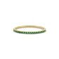 1,10 mm Groene Smaragd Ring, Minimalistische Gouden Dames Ring