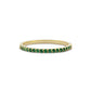1,30 mm Groene Smaragd  Minimalistische Gouden Dames Ring