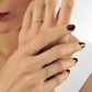 1,30 mm Groene Smaragd  Minimalistische Gouden Dames Ring