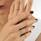 1,30 mm Rode Ruby Band Minimalistische Gouden Dames Ring