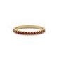 1,60 mm Rode Ruby Band Minimalistische Gouden Dames Ring