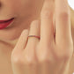 1,30 mm Rode Ruby Band Minimalistische Gouden Dames Ring