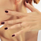 1,10 mm Rode Robijn Minimalistische Gouden Dames Ring