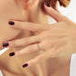 1,10 mm Rode Robijn Minimalistische Gouden Dames Ring