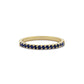 1,60 mm Blauwe Saffier Band Minimalistische Gouden Dames Ring